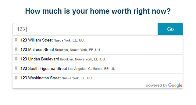 Home Valuation AI Search